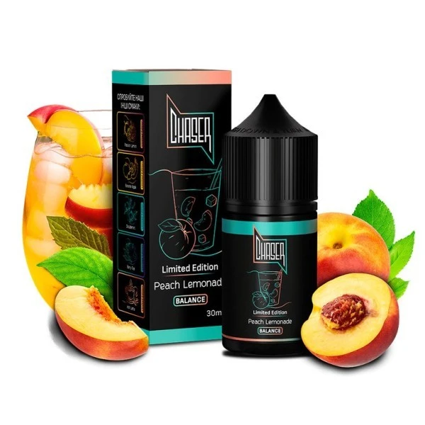 Набор Солевая Жидкость Chaser Black - Peach Lemonade (Персиковый Лимонад) 30 МЛ 50 МГ