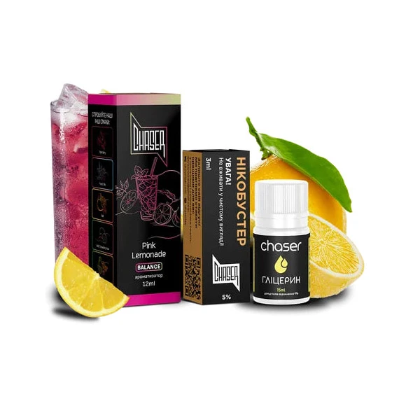 Набор Солевая Жидкость Chaser Black - Pink Lemonade (Лимонад) 30 МЛ 50 МГ