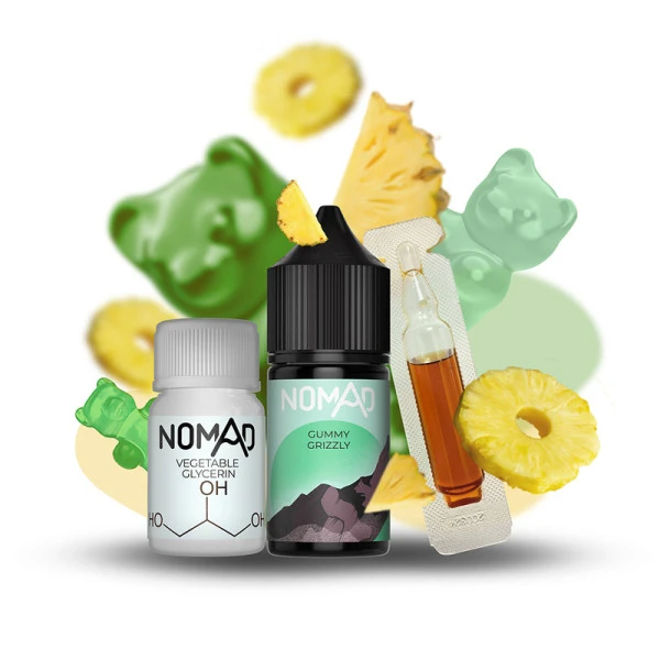 Набор Солевая Жидкость Nomad - Gummy Grizly (Ананасовые Мишки Гамми) 30Мл 50Мг