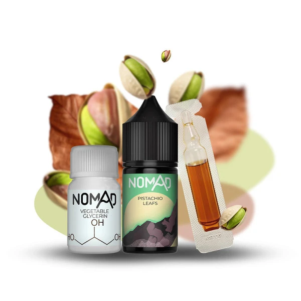 Набір Сольова Рідина Nomad - Pistachio Leafs (Фісташки) 30Мл 50Мг