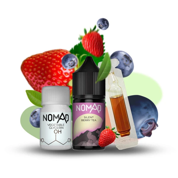 Набор Солевая Жидкость Nomad - Silent Berry Tea (Ягодный Чай) 30Мл 50Мг