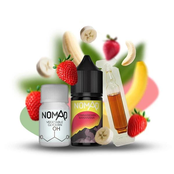 Набор Солевая Жидкость Nomad - Strawberry Bananana (Клубника Банан) 30Мл 50Мг