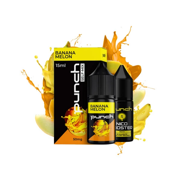 Набор Солевая Жидкость Punch - Banana Melon (Банан Дыня) 15 МЛ 50 МГ