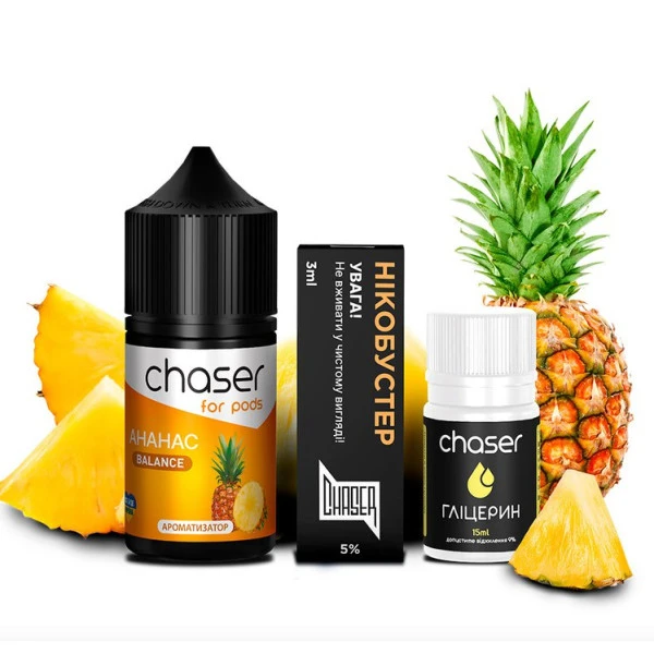 Набор Солевой Жидкости Chaser - Pineapple (Ананас) 30 Мл 50 Мг