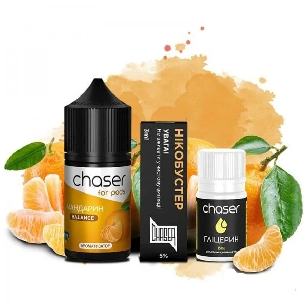 Набір Сольової Рідини Chaser Tangerine (Мандарин) 30 мл 50 мг