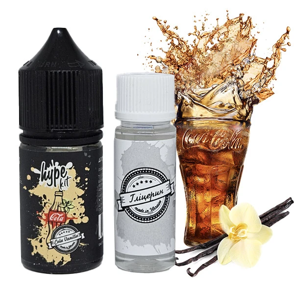 Набір Сольової Рідини Hype Kit Cola Vanilla (Кола Ваніль) 30 мл 50 мг