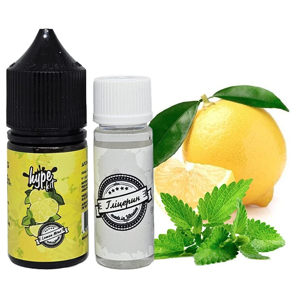 Набор Солевой Жидкости Hype Kit Lemon Mint (Лимон Мята) 30 Мл 50 Мг