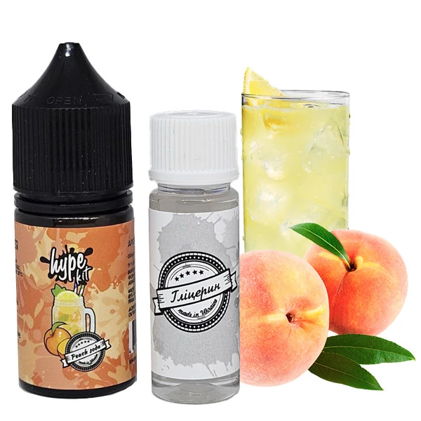 Набор Солевой Жидкости Hype Kit Peach Soda (Персик Сода) 30 Мл 50 Мг