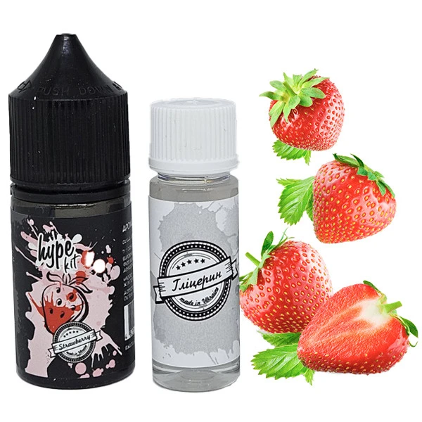Набор Солевой Жидкости Hype Kit Strawberry (Клубника) 30 Мл 50 Мг