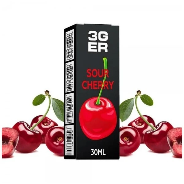 Набір сольової рідини 3GER Sour Cherry (Кисла Малина) 30 мл 50 мг
