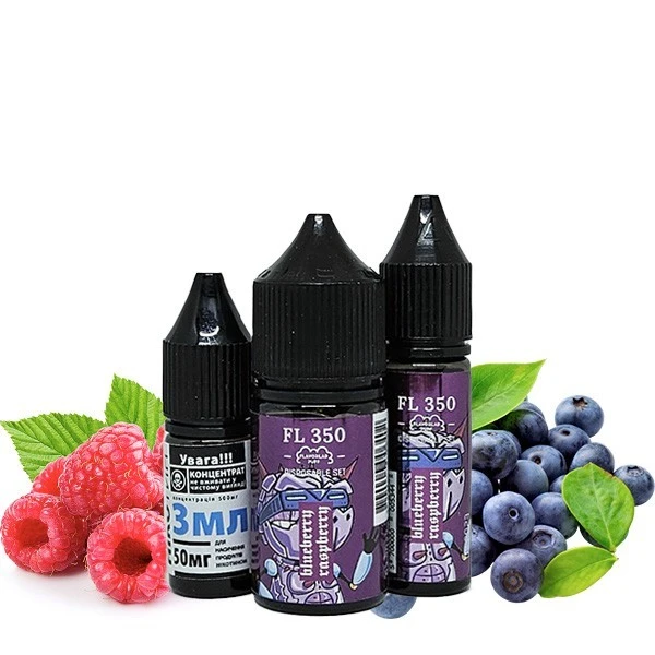 Набір сольової рідини Flavorlab RF 350 Blueberry Raspberry (Чорниця Малина) 30 мл 50 мг