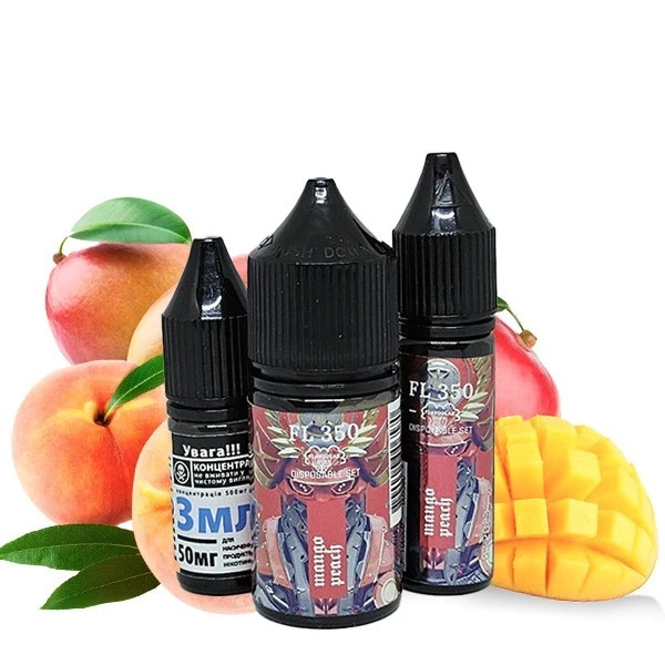 Солевая Жидкость Flavorlab RF(FL) 350 Mango Peach (Манго Персик) 30 Мл 50 Мг Набор
