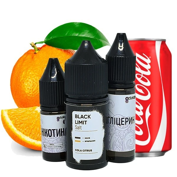 Набор Солевой жидкости Octolab Black Limit Cola Citrus (Кола Цитрус) 30 Мл 50 Мг