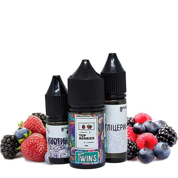 Набор Солевой Жидкости Twins Top Berries (Ягодный Микс) 30 Мл 50 Мг