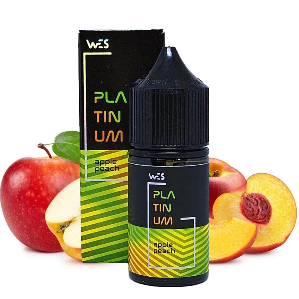 Набор Солевой Жидкости WES Platinum Apple Peach (Яблоко Персик) 30 Мл 50 Мг