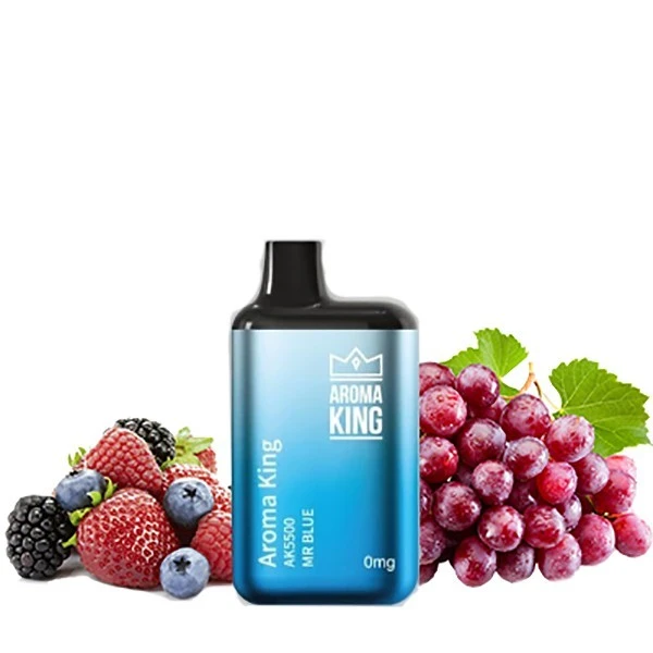 Одноразка Aroma King Mr. Blue (Виноград Ягоды) 0% AK5500