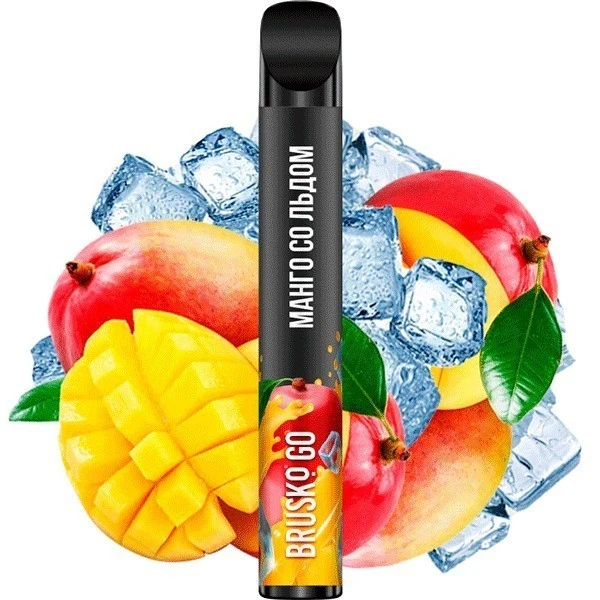 Одноразка Brusko Go Ice Mango (Манго Лед) 800
