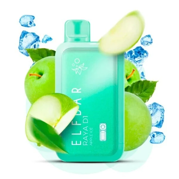 Одноразка Elf Bar Apple Ice (Яблуко Лід) RAYA D1 13000