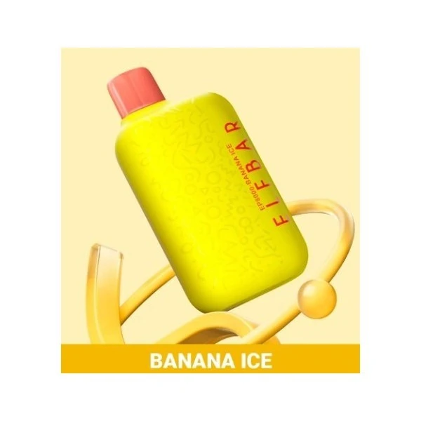 Одноразка Elf Bar Banana Ice (Банан Лід) EP8000