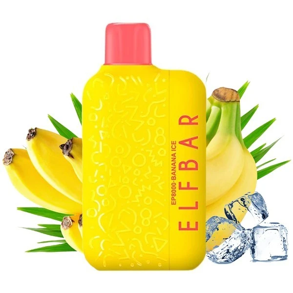 Одноразка Elf Bar Banana Ice (Банан Лід) EP8000
