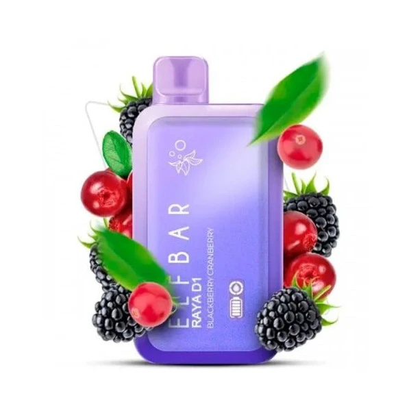 Одноразка Elf Bar Blackberry Cranberry (Ежевика Клюква) RAYA D1 13000