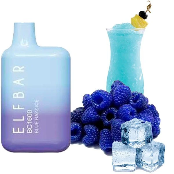 Одноразка Elf Bar Blue Razz Ice (Синяя Малина Лёд) BC1600