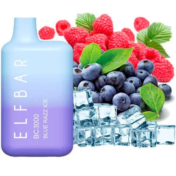 Одноразка Elf Bar Blue Razz Ice (Синяя Малина Лёд) BC3000