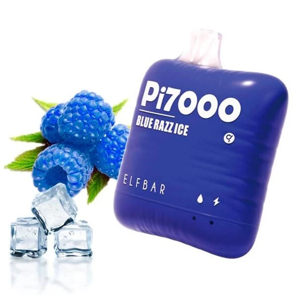 Одноразка Elf Bar Blue Razz Ice (Синяя Малина Лёд) PI 7000