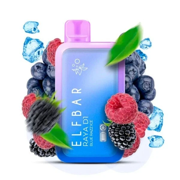 Одноразка Elf Bar Blue Razz Ice (Ягодный Лимонад Лед) RAYA D1 13000