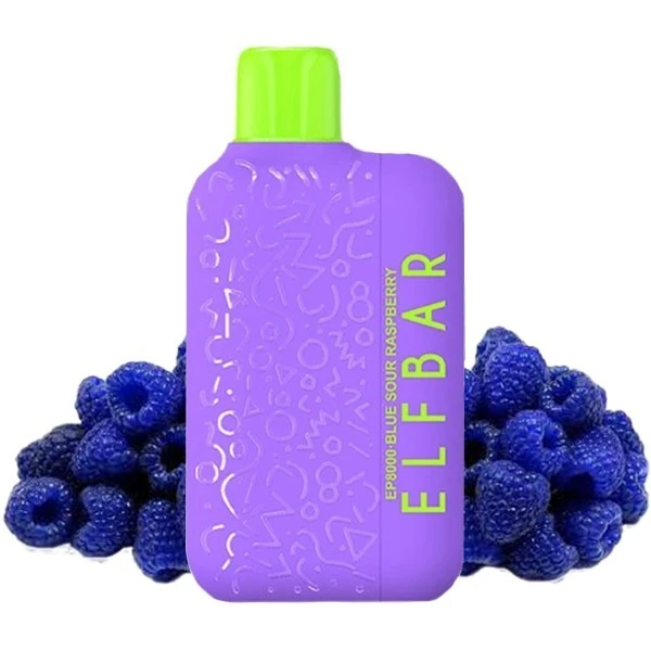 Одноразка Elf Bar Blue Sour Raspberry (Кислая Синяя Малина) EP8000