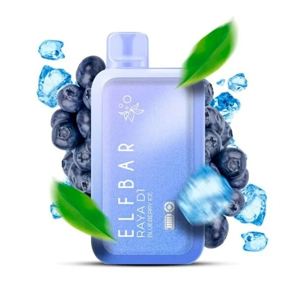 Одноразка Elf Bar Blueberry Ice (Чорниця Лід) RAYA D1 13000