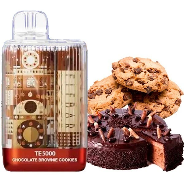 Одноразка Elf Bar Chocolate Brownie Cookies (Шоколадные Печенья Брауни) TE5000 New Year Edition