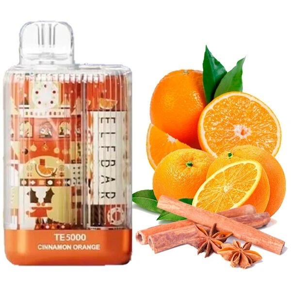 Одноразка Elf Bar Cinnamon Orange (Корица Апельсин) TE5000 New Year Edition