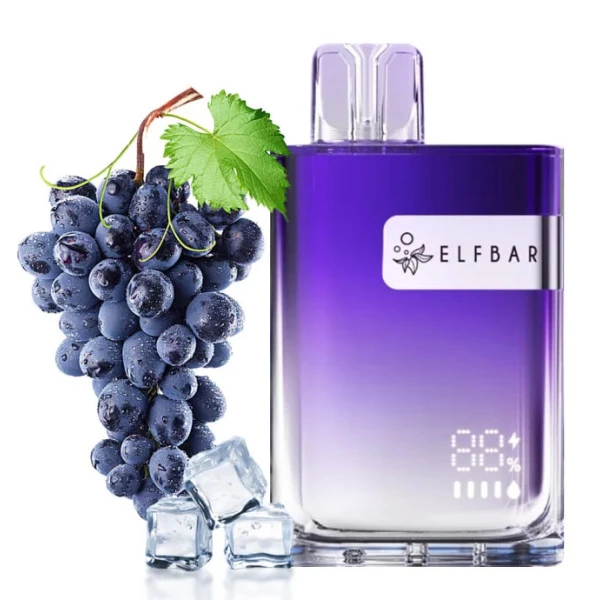 Одноразка Elf Bar Grape Ice (Виноград Лід) CR8000