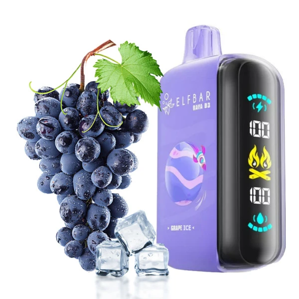 Одноразка Elf Bar Grape Ice (Виноград Лід) RAYA D3 25000