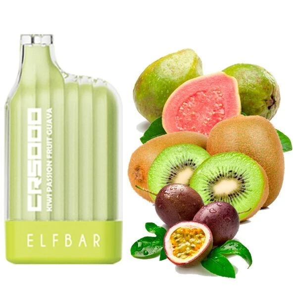 Одноразка Elf Bar Kiwi Passion Fruit Guava (Киви Маракуйя Гуава) CR5000