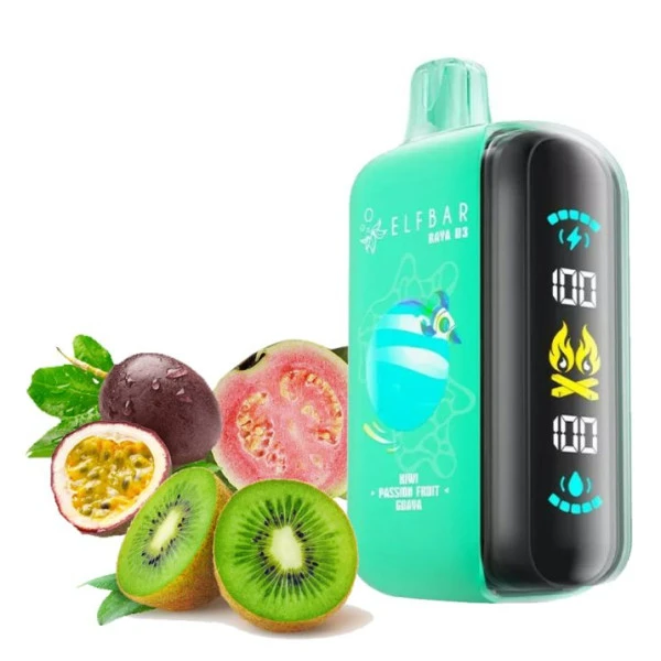 Одноразка Elf Bar Kiwi Passion Fruit Guava (Ківі Маракуя Гуава) RAYA D3 25000