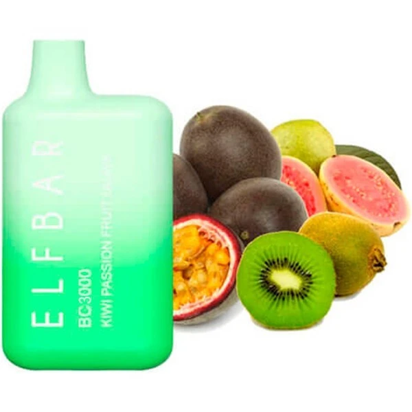 Одноразка Elf Bar Kiwi Passionfruit Guava (Киви Маракуйя Гуава) BC3000
