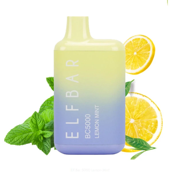 Одноразка Elf Bar Lemon Mint (Лимон Мята) BC5000