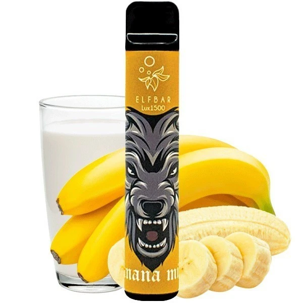 Одноразка Elf Bar Lux Banana Milk (Банановое Молоко) 1500