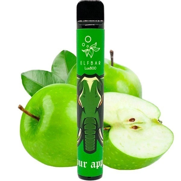 Одноразка Elf Bar Lux Sour Apple (Кислое Яблоко) 800