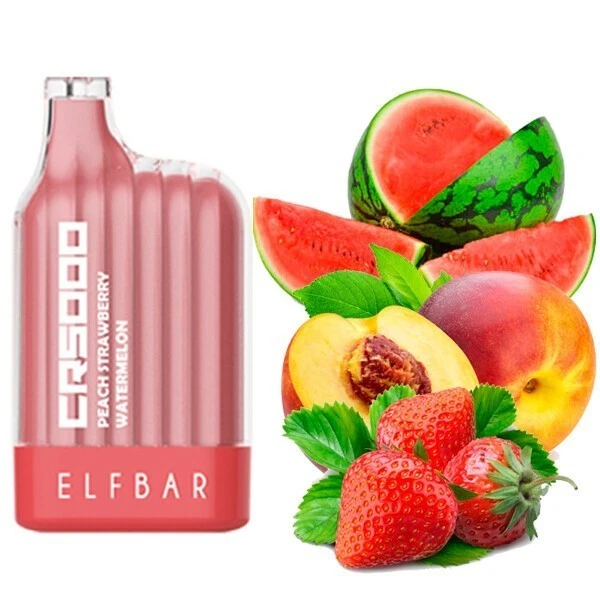 Одноразка Elf Bar Peach Strawberry Watermelon (Персик Клубника Арбуз) CR5000