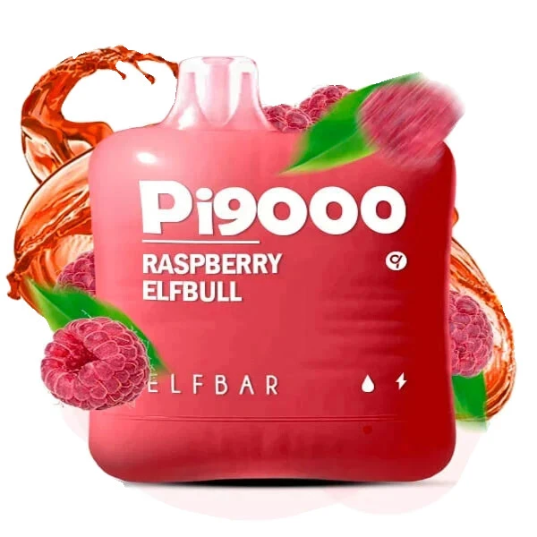 Одноразка Elf Bar Raspberry Elfbull (Малина Энергетик) PI 9000
