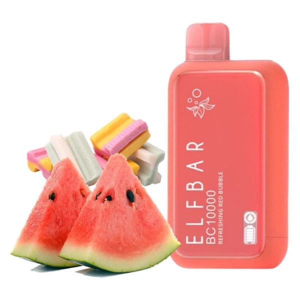 Одноразка Elf Bar Refreshing Red Bubble Watermelon Bubble Gum (Арбуз Жевачка) BC 10000