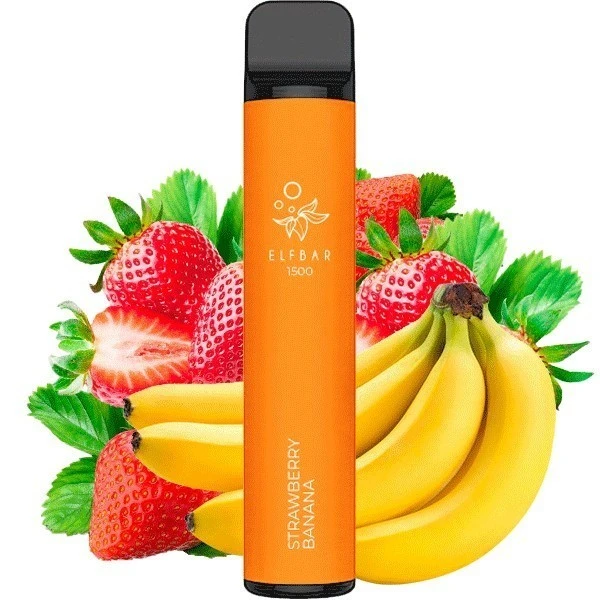 Одноразка Elf Bar Strawberry Banana (Банан Клубника) 1500