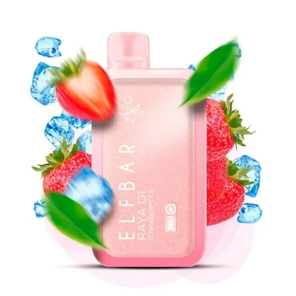 Одноразка Elf Bar Strawberry Ice (Клубника Лед) RAYA D1 13000