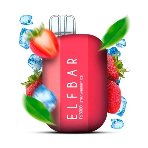 Одноразка Elf Bar Strawberry Ice (Полуниця Лід) RI 3000