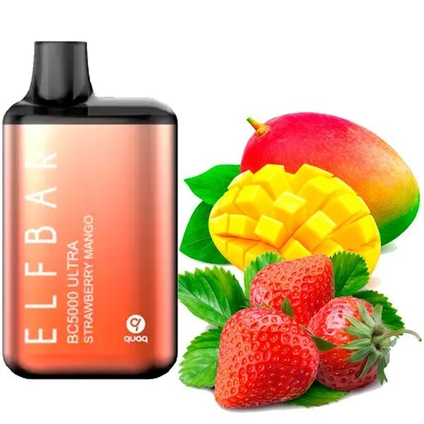 Одноразка Elf Bar Strawberry Mango (Полуниця Манго) BC5000 ULTRA