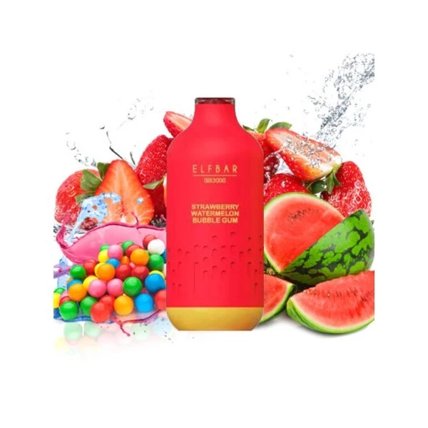 Одноразка Elf Bar Watermelon Bubble Gum (Кавун Солодка Жуйка) BB3500