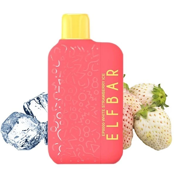 Одноразка Elf Bar White Strawberry Ice (Белая Клубника Лед) EP8000